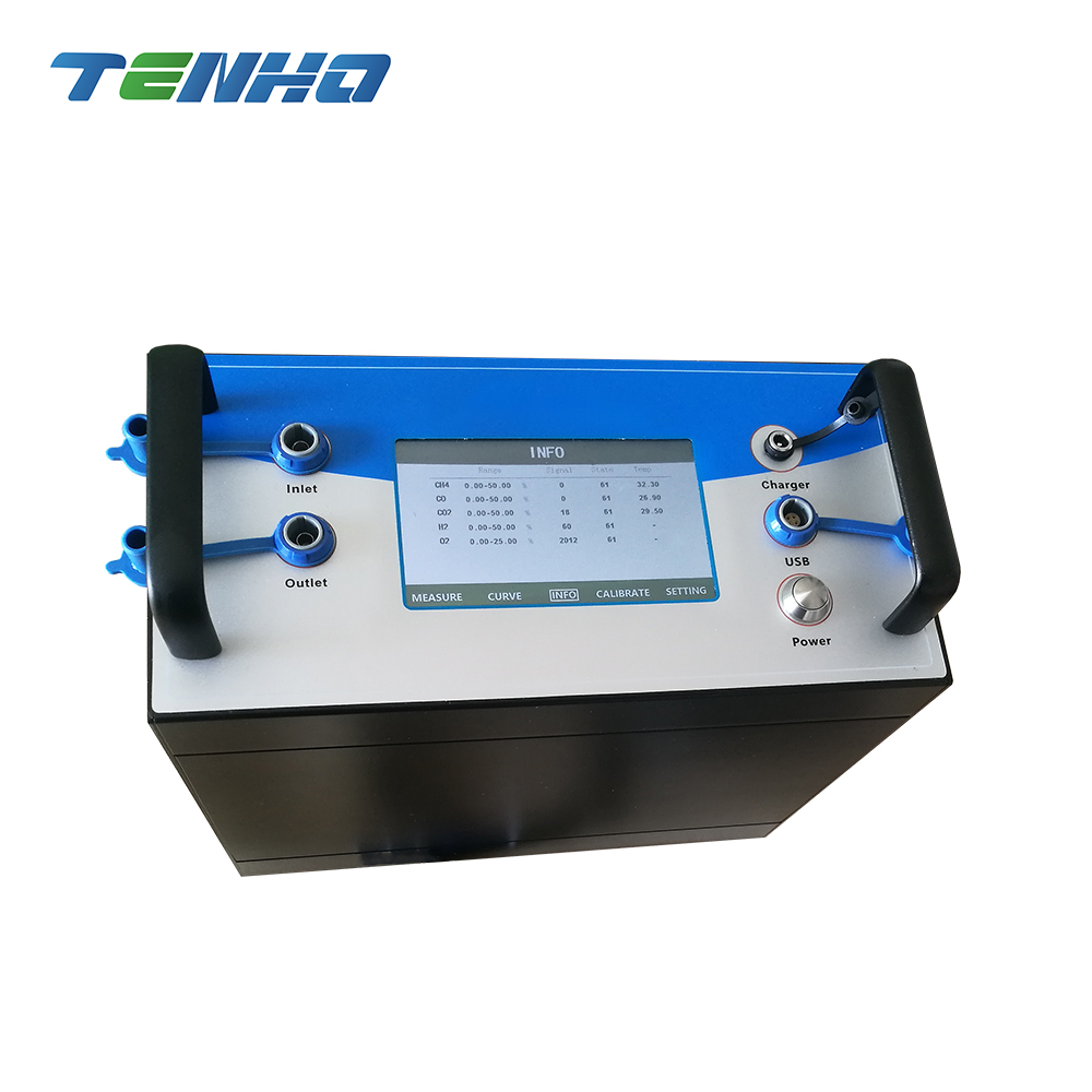 Portable Six Gas Analyzer CH4/CO2/CO/O2/H2/CxHy