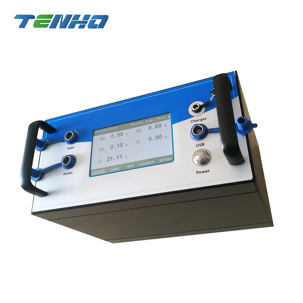 Portable Multi-gas Analyzer CH4/CO2/CO/H2/O2/CxHy with USB Output